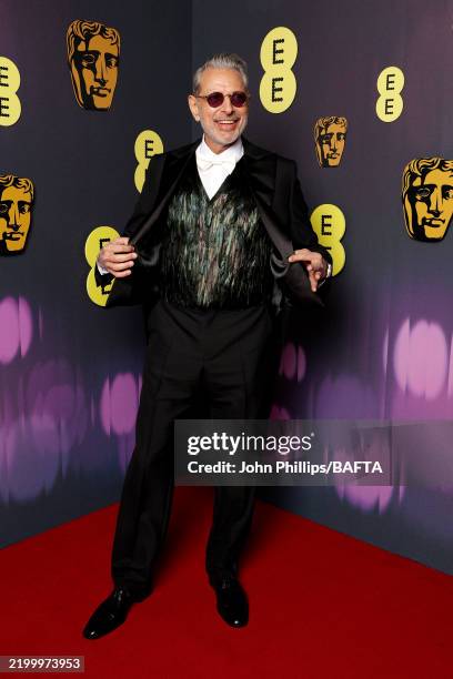 Jeff Goldblum attends the EE BAFTA Film Awards 2025 at The Royal Festival Hall on February 16, 2025 in London, England.