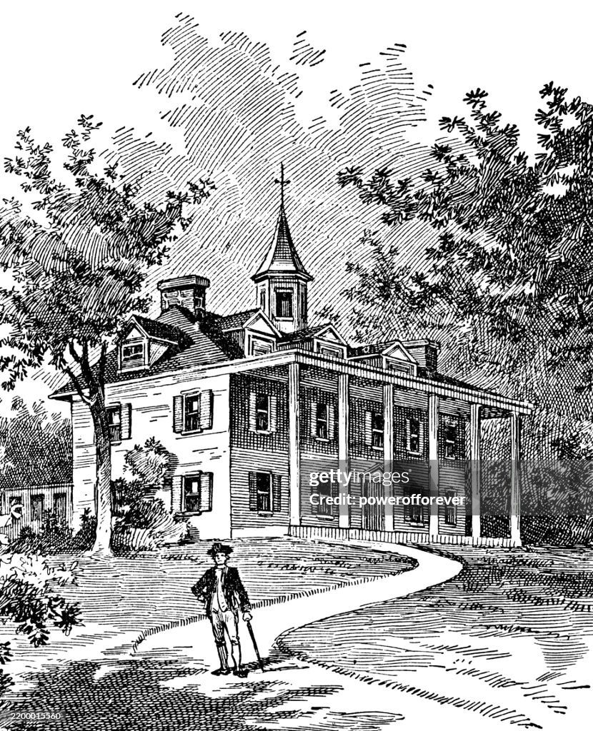 Mount Vernon the Home of President George Washington in Fairfax County, Virginia, United States - 19th Century