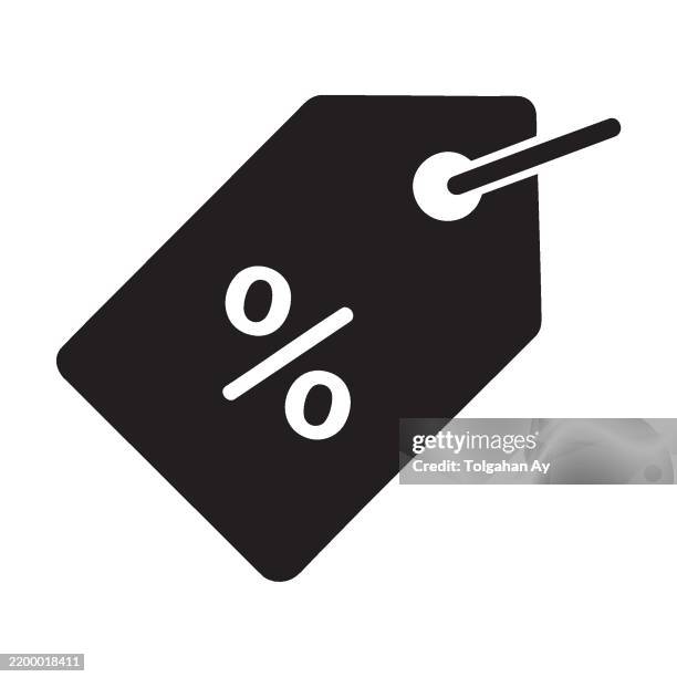 minimalist discount tag icon – perfect for sales, black friday, cyber monday, and special offers – vector symbol for e-commerce and retail. great for black friday, cyber monday, and special offers. - black friday cyber monday stock illustrations