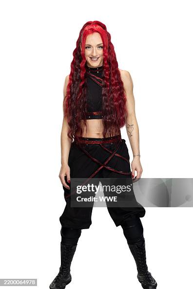 Alba Fire WWE Superstar Alba Fyre poses for photos on August 16, 2022 in... News ...