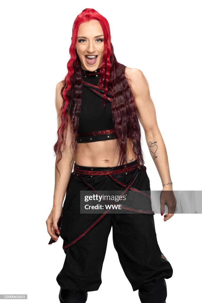 Alba Fire WWE Superstar Alba Fyre poses for photos on August 16, 2022 in... News ...