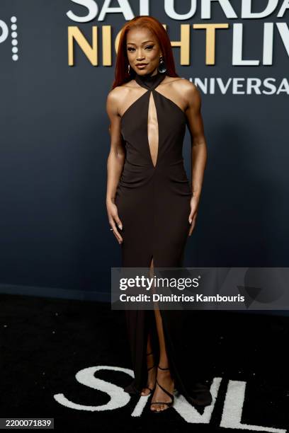 Keke Palmer attends SNL50: The Anniversary Special on February 16, 2025 in New York City.