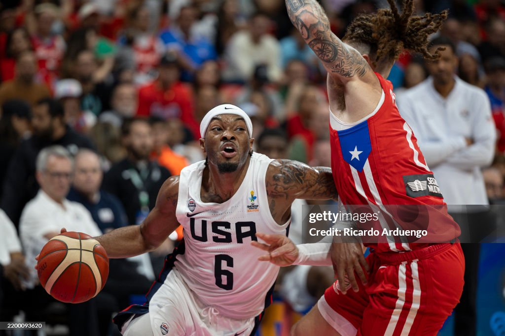 Puerto Rico v USA - FIBA AmeriCup Nicaragua 2025: Qualifiers
