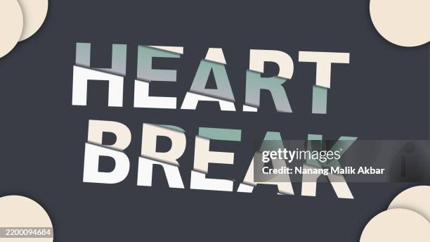heart break editable text effect. alphabet 3d design and colorful editable text effect set. text can be changed in "graphic styles" panel. effect saved in "graphic styles". - weekend stock illustrations