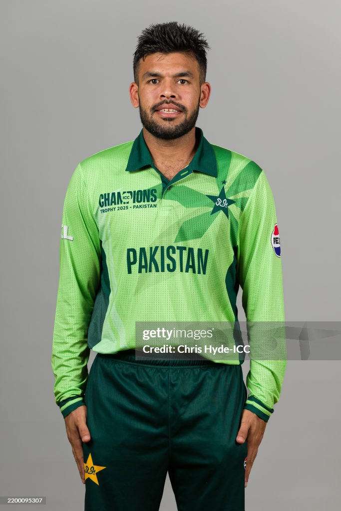 Usman Khan Of Pakistan Poses For A Portrait During The ICC Champions usman-khan-of-pakistan-poses-for-a-portrait-during-the-icc-champions