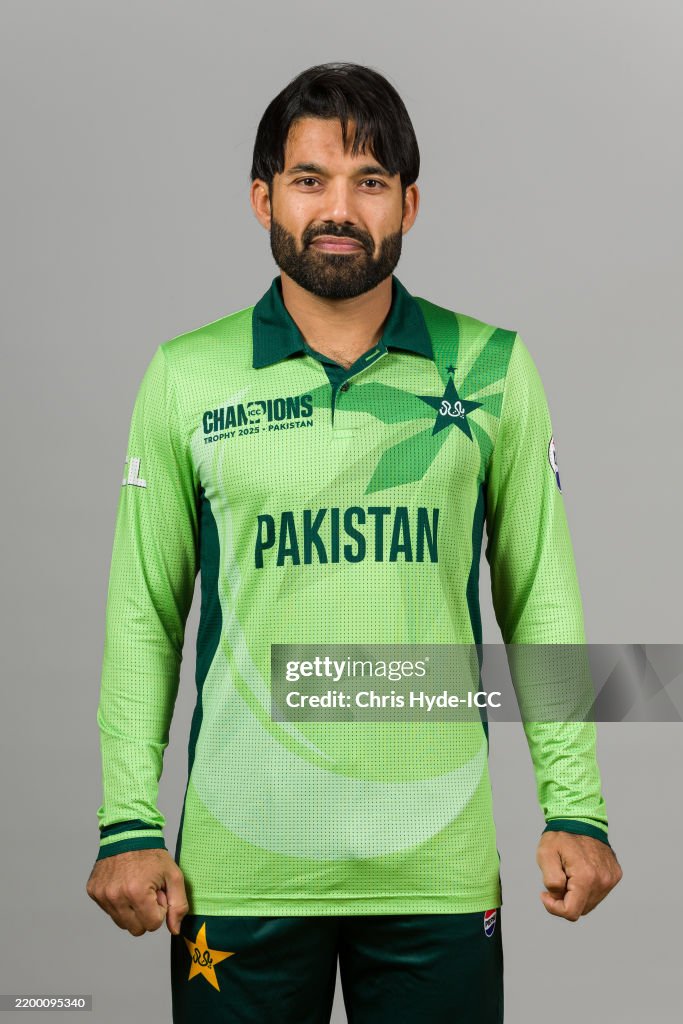 Pakistan Raja Rizwan Raza Mohammad Rizwan of Pakistan poses for a portrait during the ICC... News ...