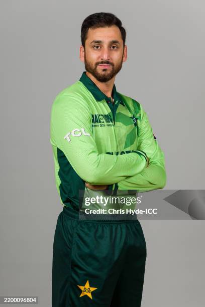 Pakistan. Ali Ror Salman Ali Agha of Pakistan poses for a portrait during the ICC... News ...