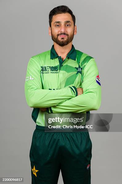 Salman Ali Agha of Pakistan poses for a portrait during the ICC... News ...