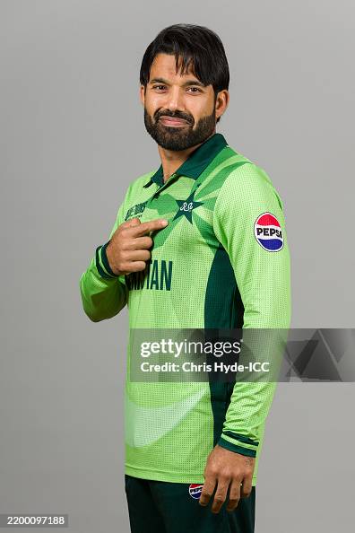 Pakistan Dpo Rizwan Mohammad Rizwan of Pakistan poses for a portrait during the ICC... News ...