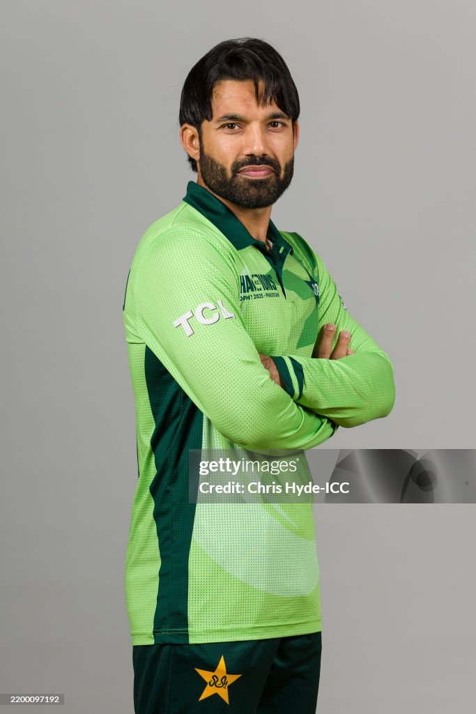 Pakistan Raja Rizwan Raza Mohammad Rizwan of Pakistan poses for a portrait during the ICC... News ...