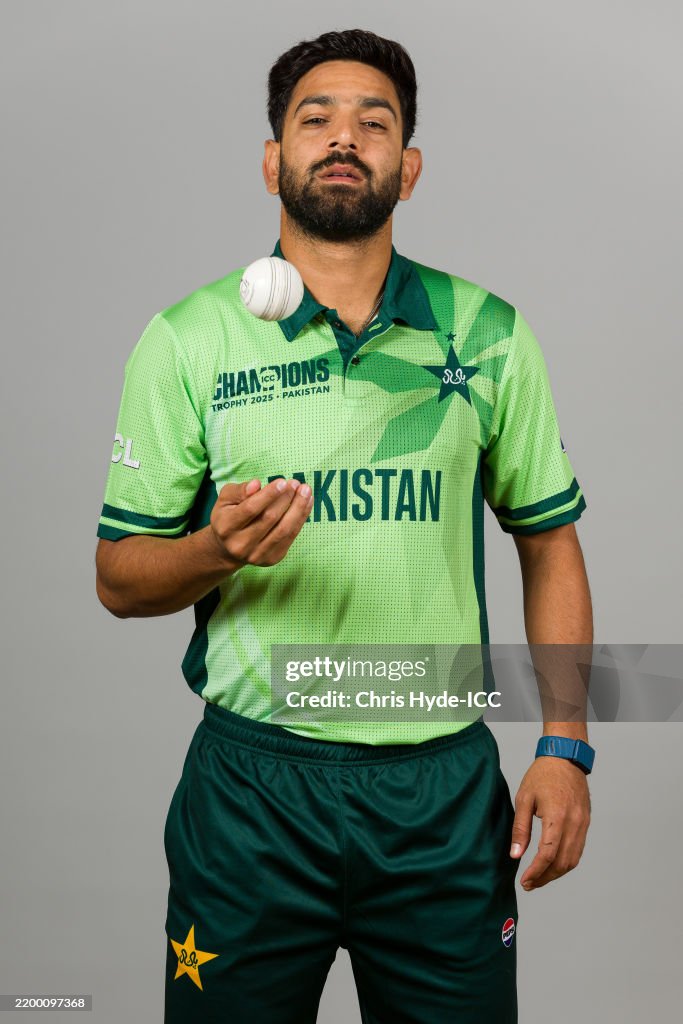 Pakistan Rauf Haris Rauf of Pakistan poses for a portrait during the ICC Champions ...