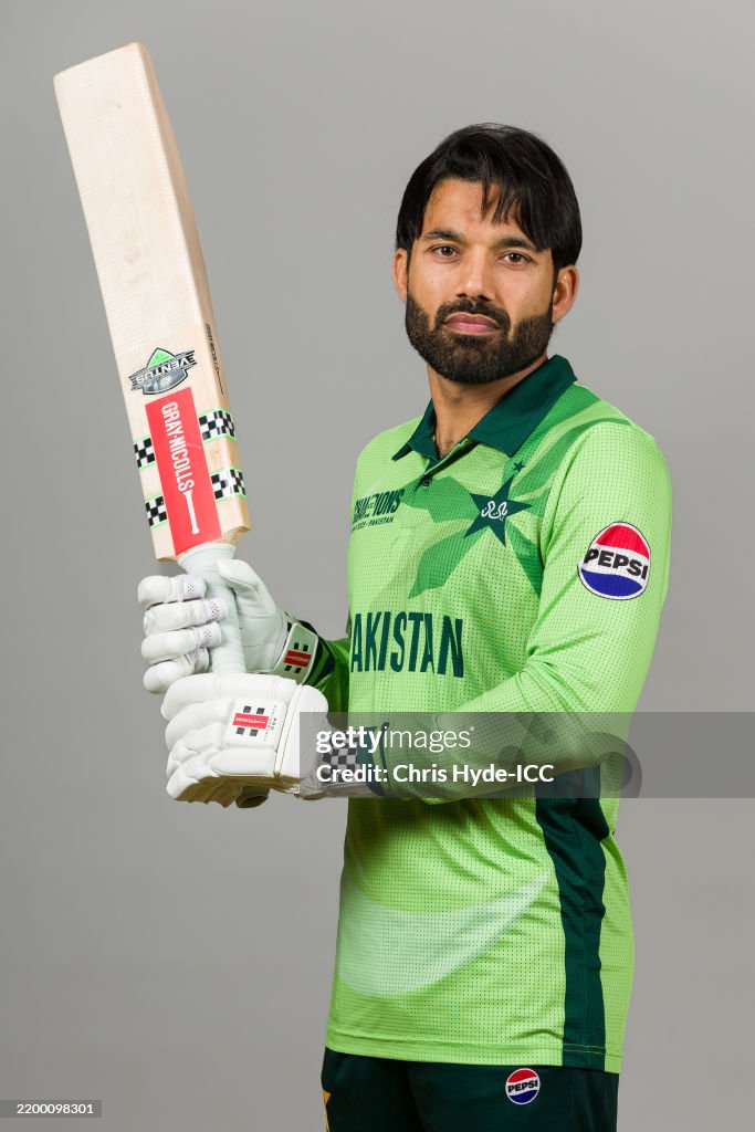 Pakistan Raja Rizwan Raza Mohammad Rizwan of Pakistan poses for a portrait during the ICC... News ...
