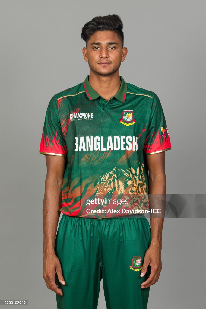 Bangladesh Rana Robi Nahid Rana of Bangladesh poses for a portrait during the ICC... News ...