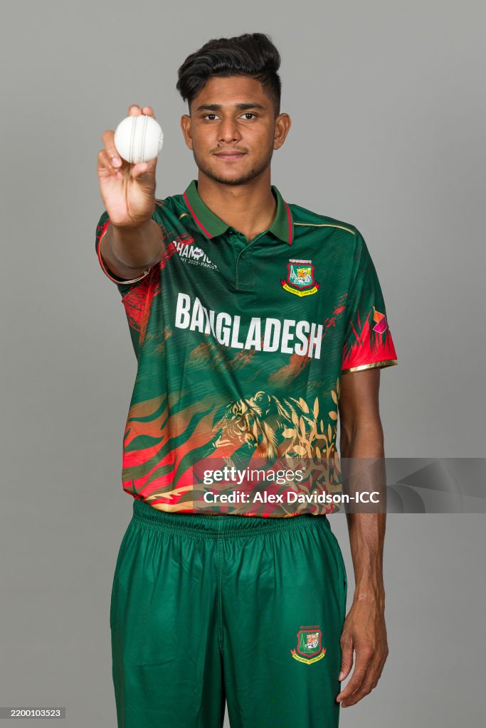 Bangladesh Rana Robi Nahid Rana of Bangladesh poses for a portrait during the ICC... News ...