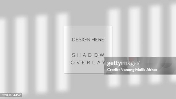 shadow window on the wall. shadow overlay effect mockup. shadow overlay design template. - blinds shadow stock illustrations