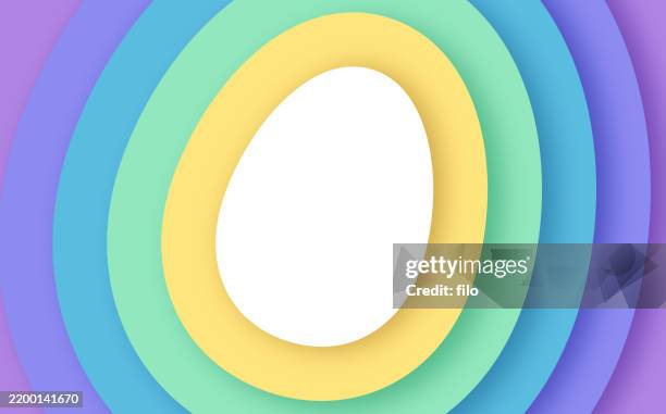 easter egg pastel layers gradient abstract background - easter background stock illustrations