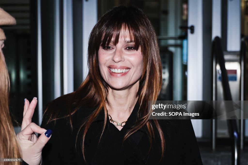 Claudia Pandolfi arrives for the Splendida Cornice at Rai...