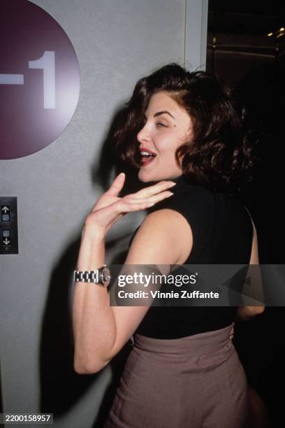 American actor Sherilyn Fenn attends the West Hollywood Premiere of James Foley's 'After Dark, My Sweet' at the DGA Theatre in West Hollywood,...