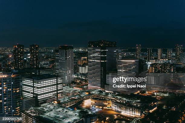 415 Aerial View Of City Streets And River Tokyo Japan Stock Photos