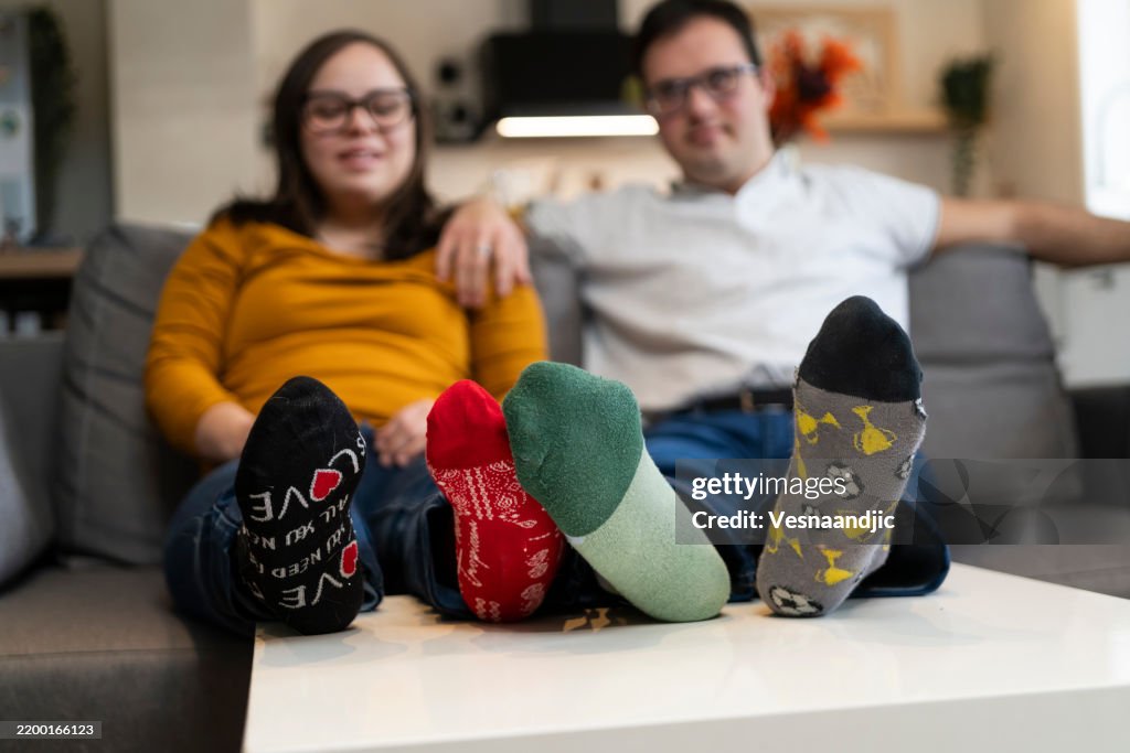 Mismatched socks for world Down Syndrome day