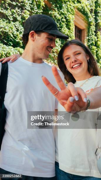 happy young couple at university - western cape province stock pictures, royalty-free photos & images