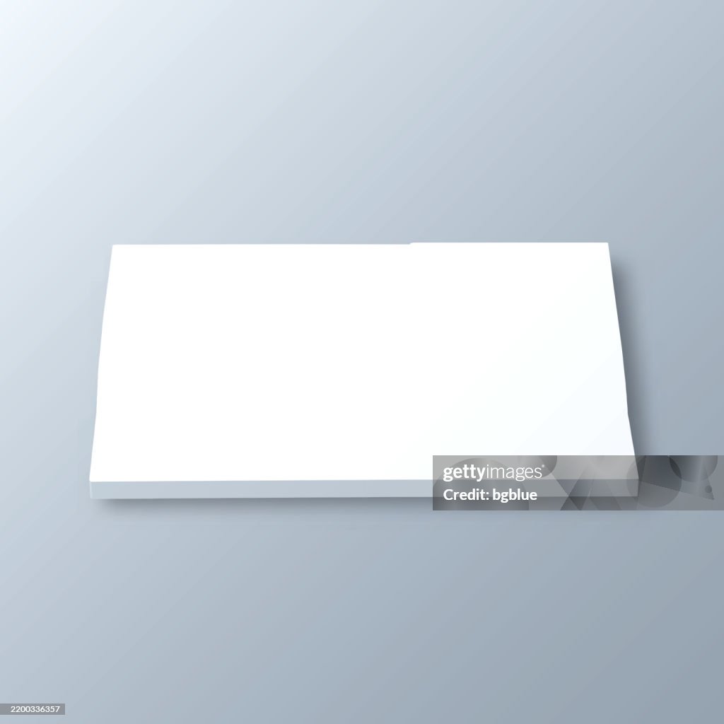 Jackson County, Michigan. 3D Map on gray background