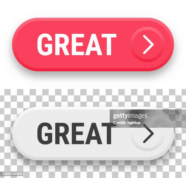 Great 3d Click Web Buttons On Blank Background High-Res Vector Graphic ...