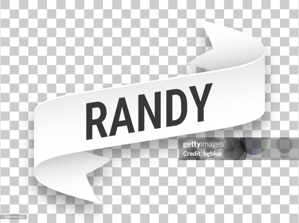 Randy Male Name 3d Banner On Transparent Background High-Res Vector ...