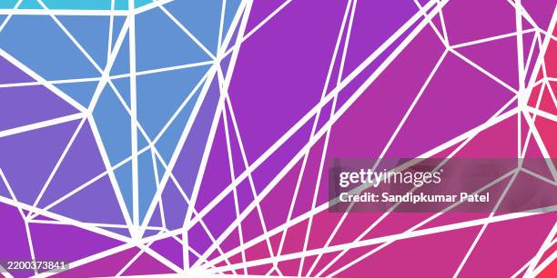 colorful low poly vector background - origami pattern stock illustrations