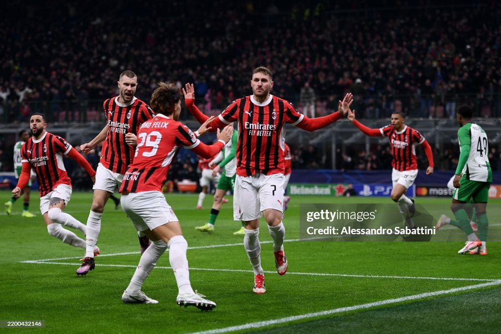 AC Milan v Feyenoord - UEFA Champions League 2024/25 League Knockout Play-off Second Leg