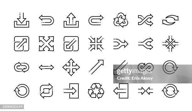 flow and navigation symbols - eternity stock illustrations