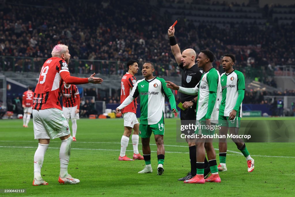 AC Milan v Feyenoord - UEFA Champions League 2024/25 League Knockout Play-off Second Leg