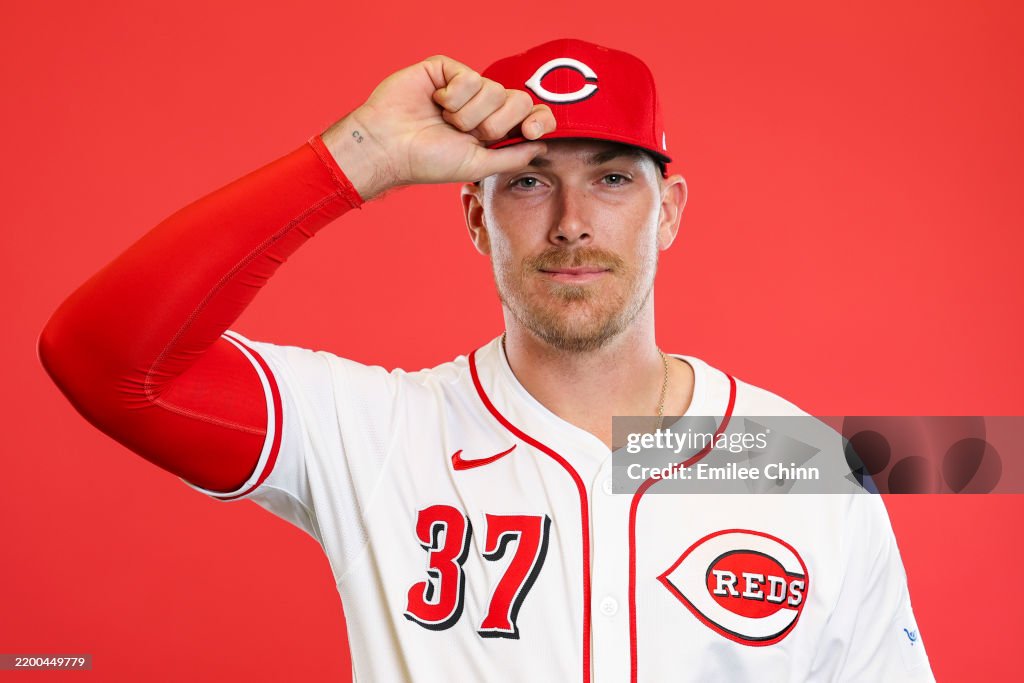 Anthony Stephan Reds Tyler Stephenson of the Cincinnati Reds poses for a portrait during ...
