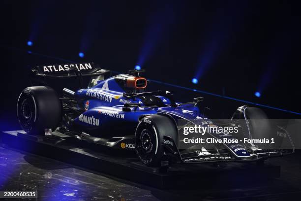 The Williams livery is presented during F1 75 Live at The O2 Arena on February 18, 2025 in London, England.