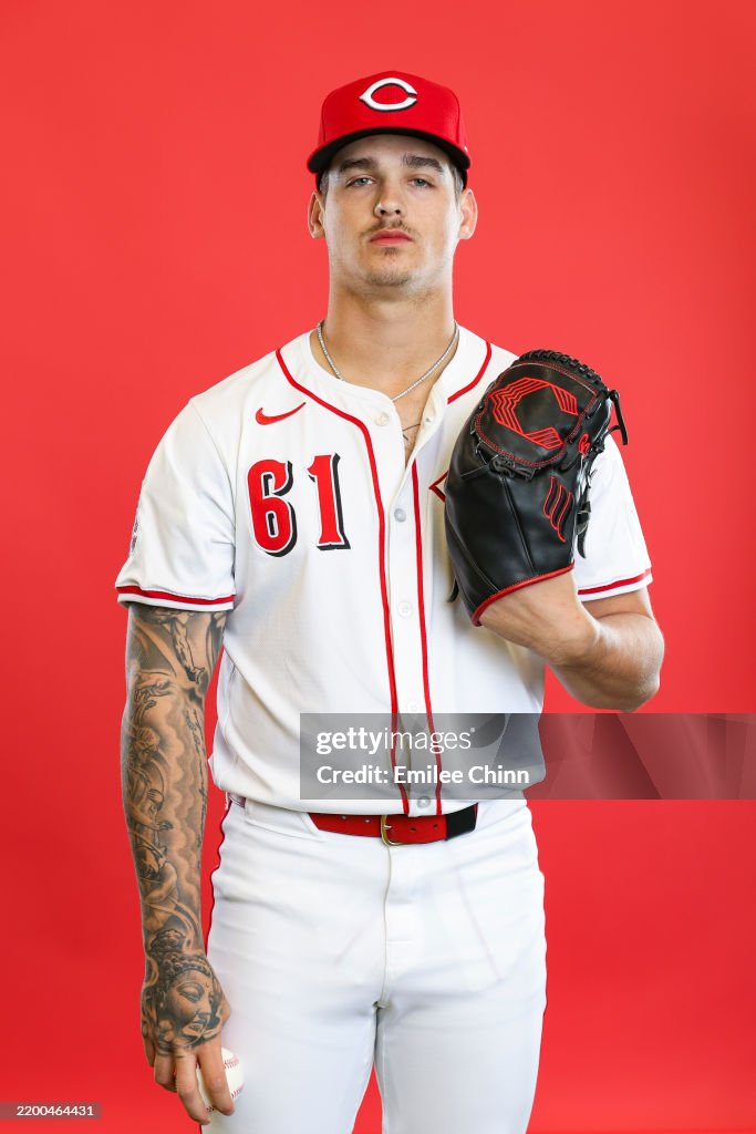Chase Rutty Chase Petty of the Cincinnati Reds poses for a portrait during photo ...
