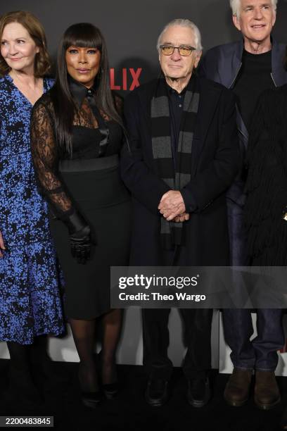 Angela Bassett and Robert De Niro attend Netflix's "Zero Day" World Premiere at The Plaza Hotel on February 18, 2025 in New York City.