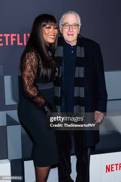 Angela Bassett and Robert De Niro attend Netflix's "Zero Day" World Premiere at The Plaza Hotel on February 18, 2025 in New York City.