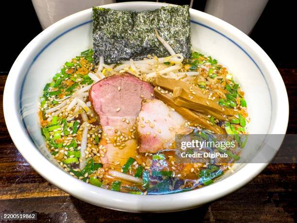 sakurai chūka soba ramen - fusion food stock pictures, royalty-free photos & images