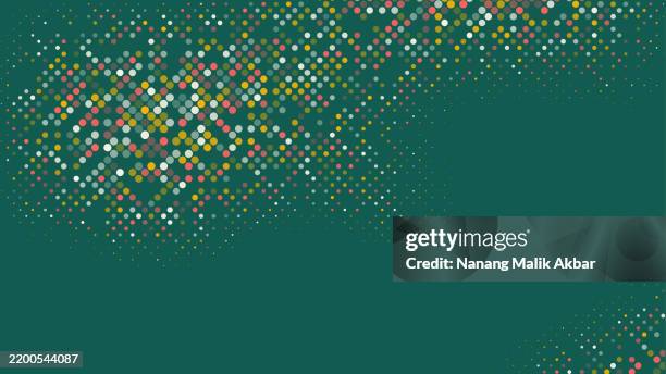 colorful halftone gradient pattern seamless background - binary code circle stock illustrations