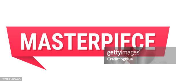 illustrazioni stock, clip art, cartoni animati e icone di tendenza di capolavoro - fumetto rosso su sfondo vuoto - statua di belle arti