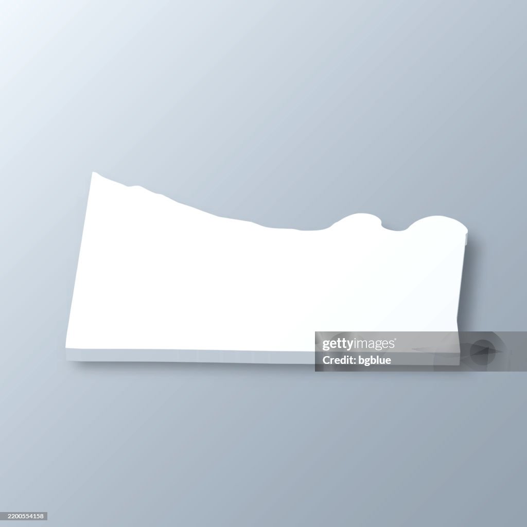 Morgan County, Alabama. 3D Map on gray background
