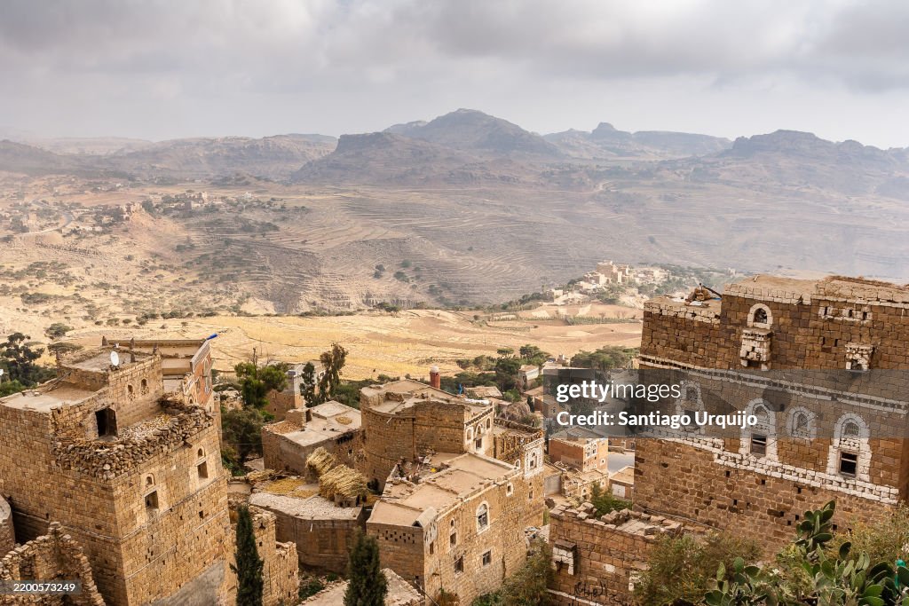 Stone houses in town of Al Tawilah