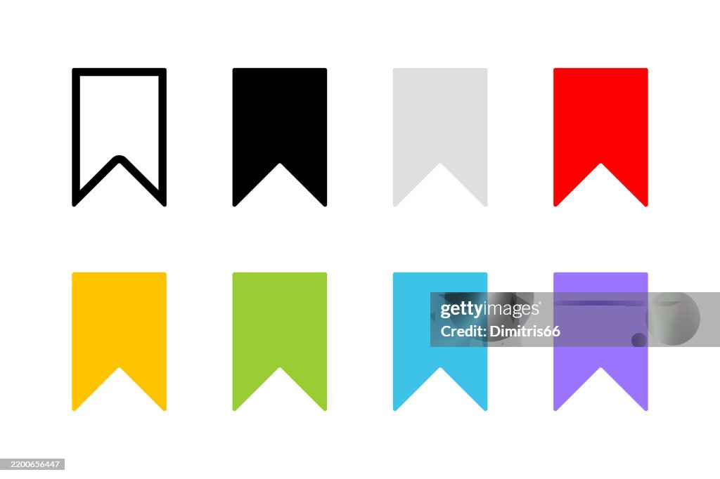 Lesezeichen icon-set