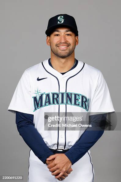 Rhylan Rhylan Thomas of the Seattle Mariners poses for a photo during the ...