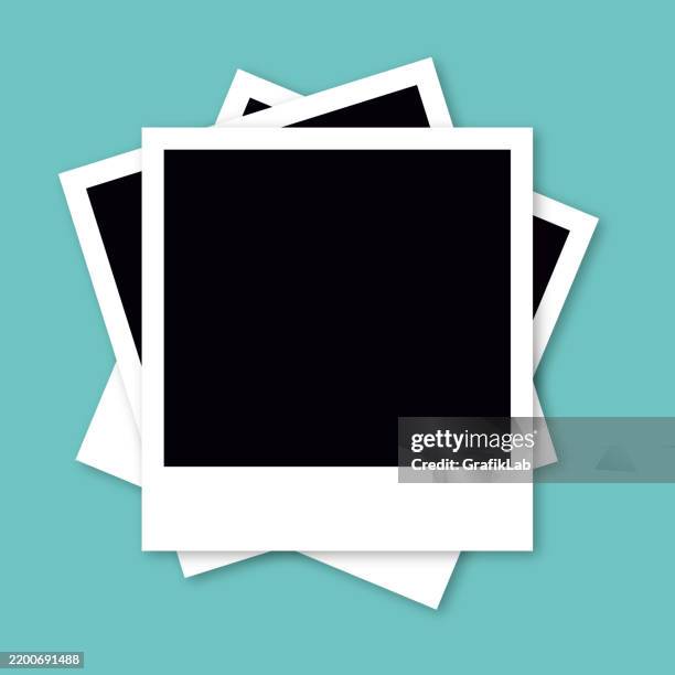 blank polaroid photo frames - instant camera stock illustrations