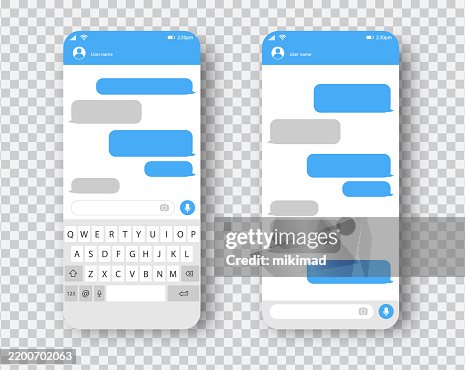 Text Messaging. Smartphone, Mobile Phone Template realistic vector illustration. Speech Bubble. Discussion Text Messaging. Smartphone, Mobile Phone Template realistic vector illustration. Speech Bubble. Discussion