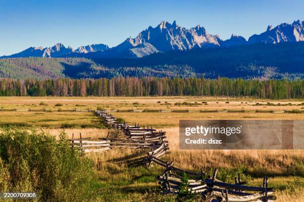 sawtooth national recreation area - idaho stock pictures, royalty-free photos & images