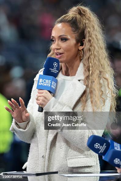 Abdo City Ruler Kate Abdo comments for CBS Sports the UEFA Champions League 2024/25 ...