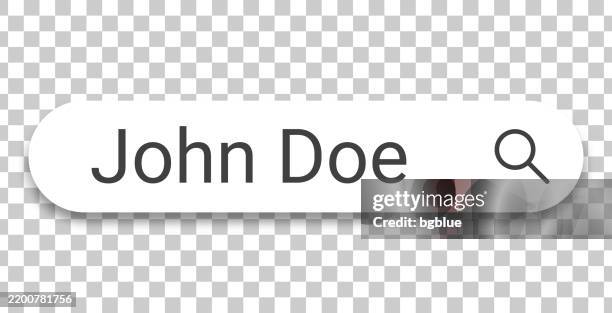 john doe - search bar on transparent background - doe stock illustrations