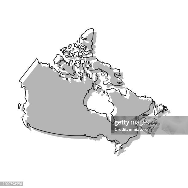 Subtle Canadian Map 188 Map Of Canada Clear Background High Res Illustrations - Getty Images
